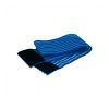 Imagen de banda elástica azul con cierre de velcro, diseñada para sujetar electrodos y esponjas en sesiones de electroterapia, fisioterapia y rehabilitación. Banda elástica de velcro para electrodos de rehabilitación y fisioterapia.