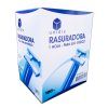 Caja que contiene 100 unidades de rasuradoras desechables de una hoja Unidix. Incluye una bandeja dispensadora que facilita el almacenamiento y la extracción de las unidades, ideal para entornos profesionales con alto volumen de procedimientos. Rasuradora de vello de 1 hoja Unidix con mango azul y cápsula protectora.