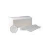 Toallas plegadas en Z fabricadas en 100% celulosa, de 2 capas y micro-encoladas para máxima absorción. Toallas Z plegadas en V de pasta de 2 capas de celulosa pura