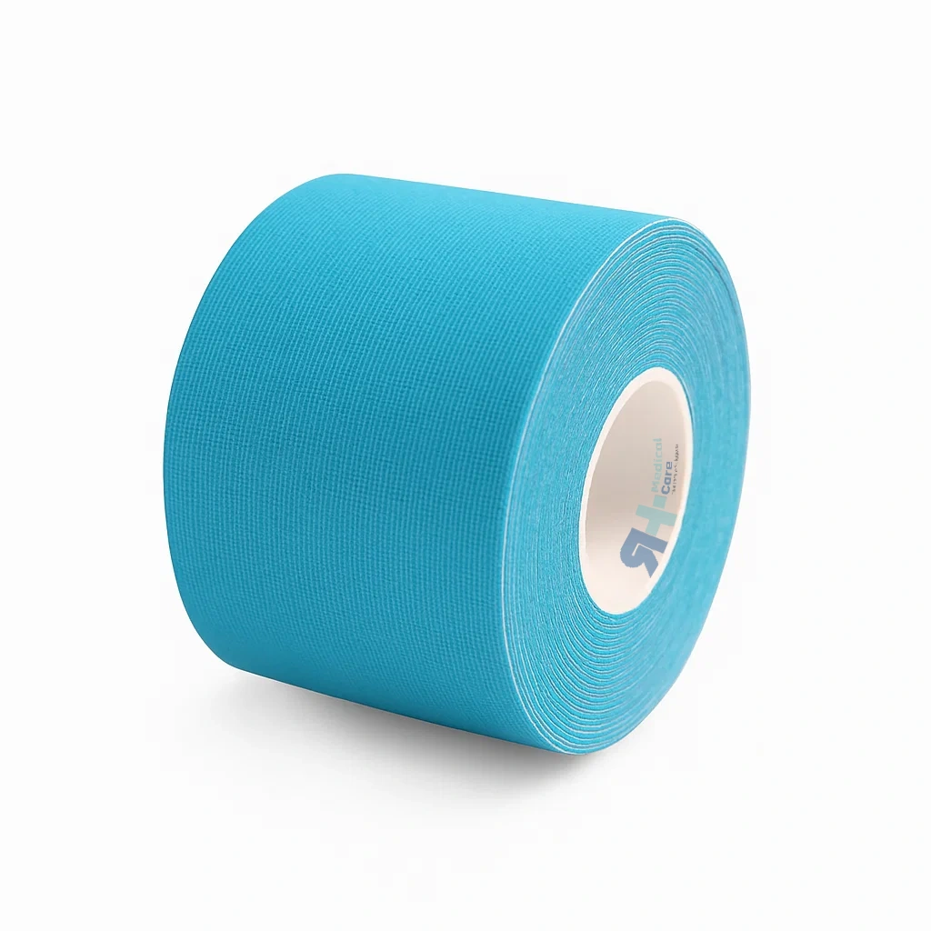 Rollo de Venda Terapéutica Alba Sport color azul, para el tratamiento de lesiones musculares y prevención de lesiones.