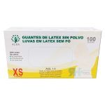 Guantes de examen de látex sin polvo Alba