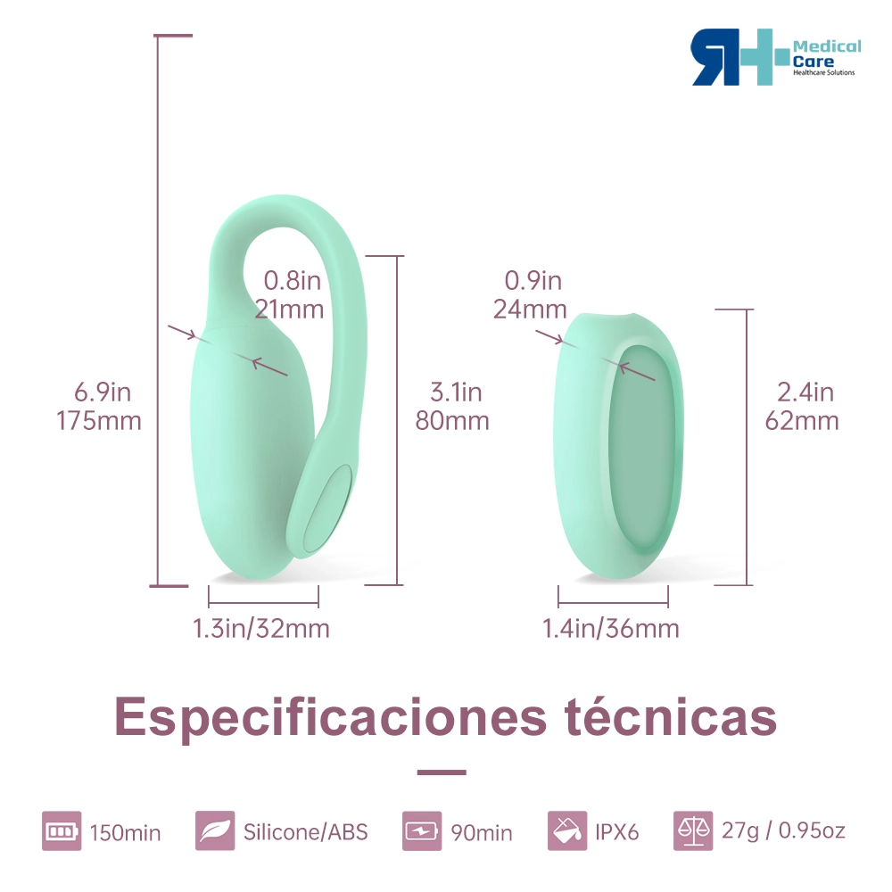 medidas masajeador vibrador suelo pelvico smart kegel rejuve 1000 x 1000