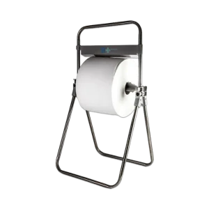 Dispensador soporte tripode para bobina de papel industrial