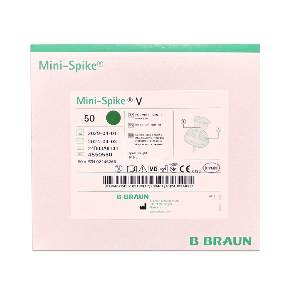 Perforador con punto de inyección Mini-Spike de BBraun - RH Medical Care