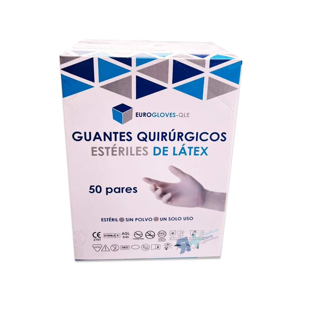 Guantes quirúrgicos estériles de látex Eurogloves