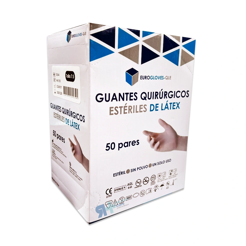 Guantes quirúrgicos estériles de látex Eurogloves - RH Medical Care