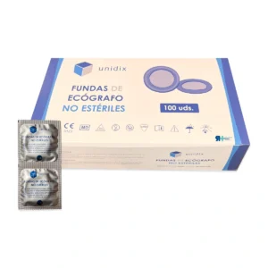 Funda de sonda ecográfica no estéril de látex Unidix, material sanitario