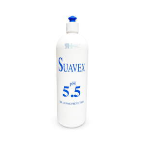 Jabón Suavex PH 5.5 líquido dermoprotector para higiene profesional.