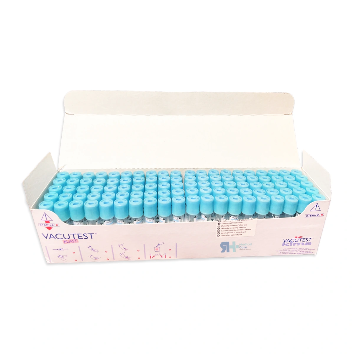 Tubos de citrato de sodio Kima 4,5 ml