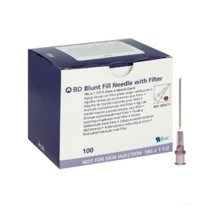 aguja de carga blunt filter bd 18g punta roma y filtro