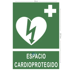 Adhesivo Espacio Cardioprotegido DIN-A4