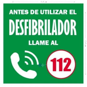 Adhesivo Llamada al 112 DIN-A4