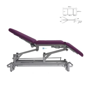 Camilla eléctrica 3 cuerpos E-333R fisioterapia +80º