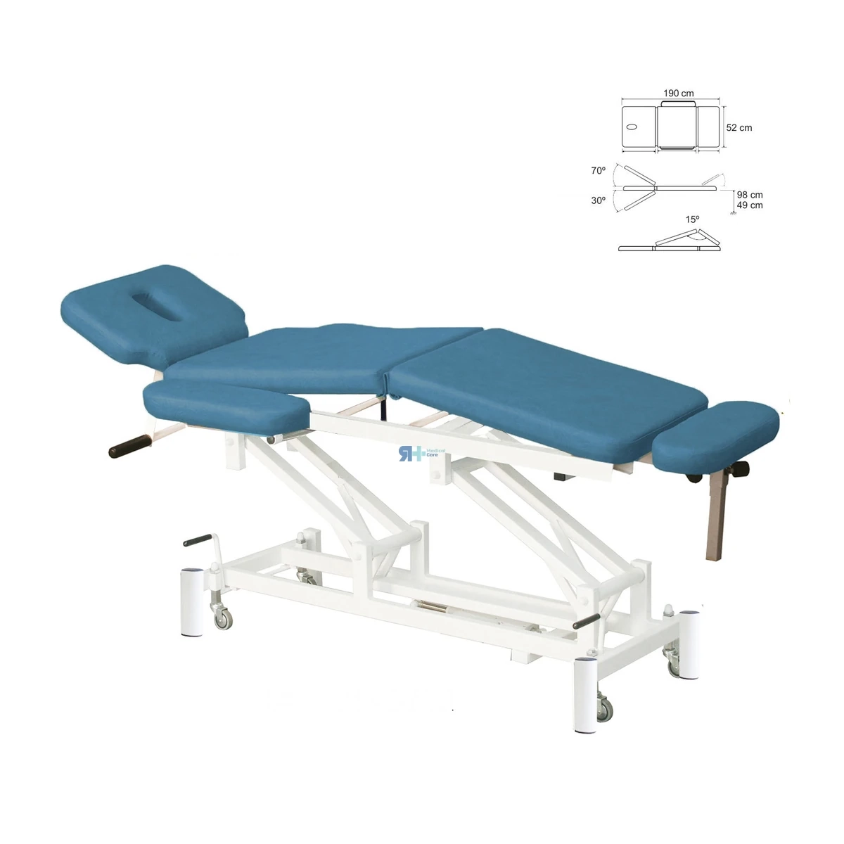 Camilla eléctrica 3 cuerpos E-361R gimnasio compacta