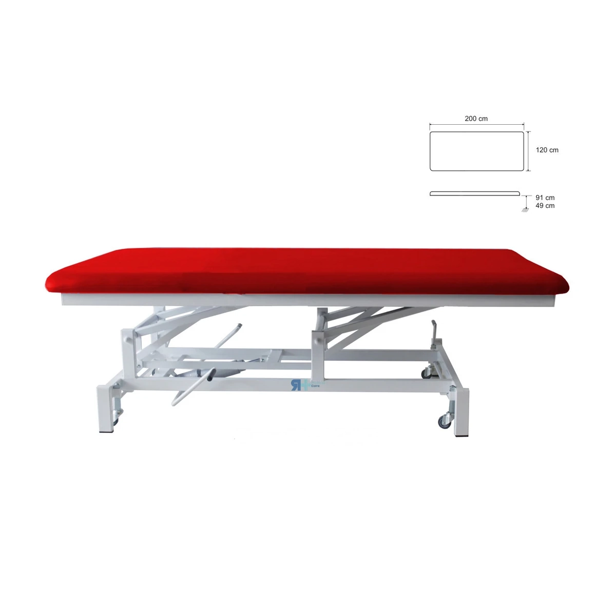 Camilla hidráulica 1 cuerpo H-401R 100 cm bobath fija