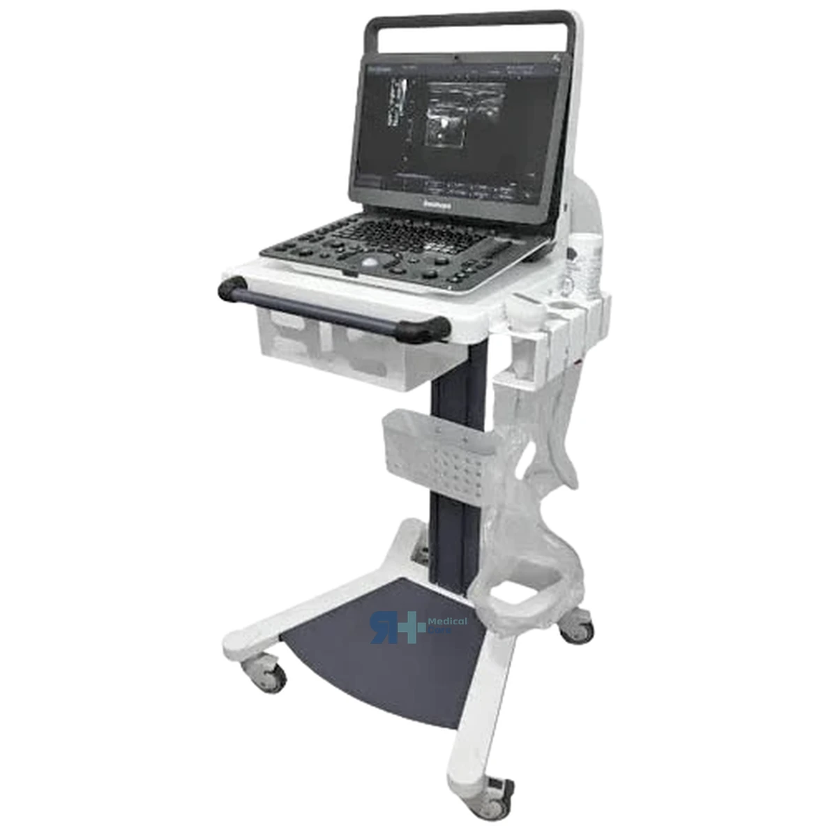 Carro para Ecógrafo con Portasondas, equipamiento clínico