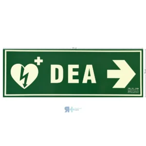 Cartel Indicador de Flecha Derecha Luminiscente DEA