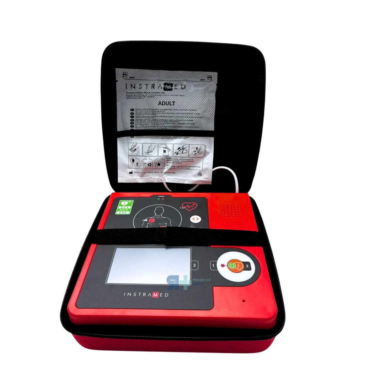 Desfibrilador I.ON LCD 360J con Pantalla y Bolsa, material sanitario