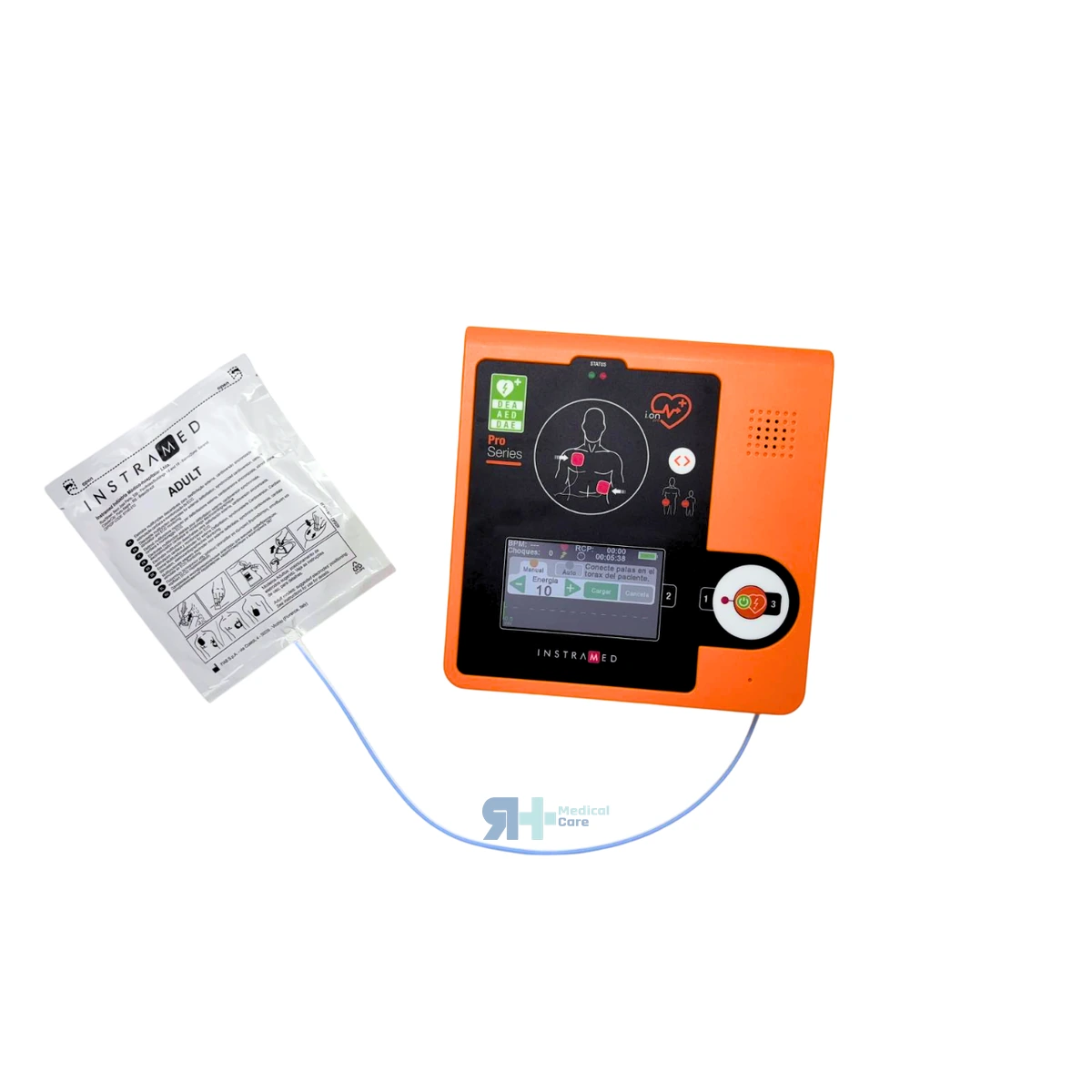 Desfibrilador I.ON PRO con ECG 360J Modo Manual y Pantalla Táctil, equipamiento clínico