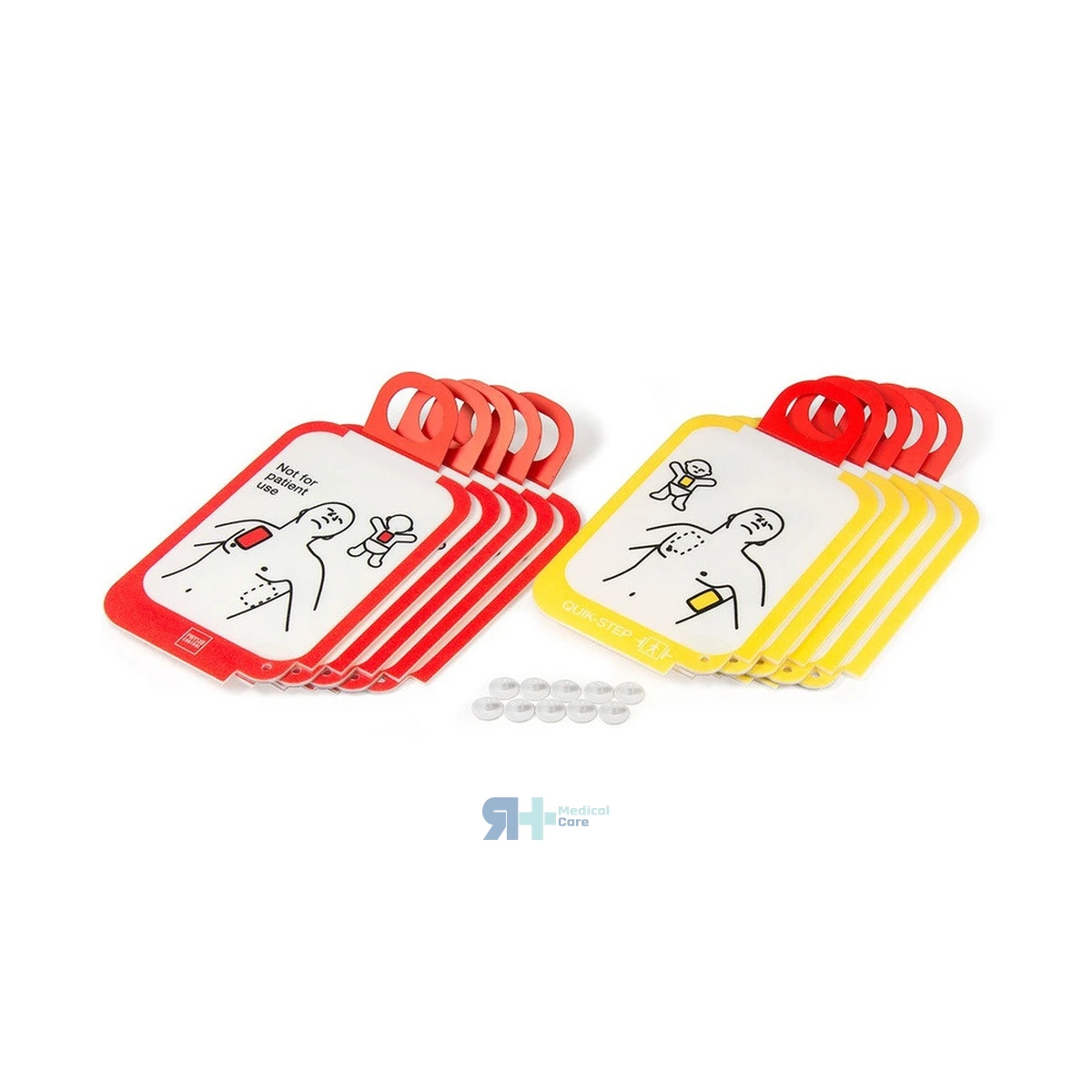 Electrodos de Recambio para Desfibrilador Trainer CR2 - Juego de 5 Pares, material sanitario