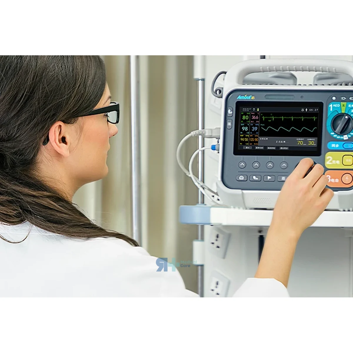 Monitor Desfibrilador i6 - 5 Canales con SpO₂, PANI y Temperatura, material sanitario
