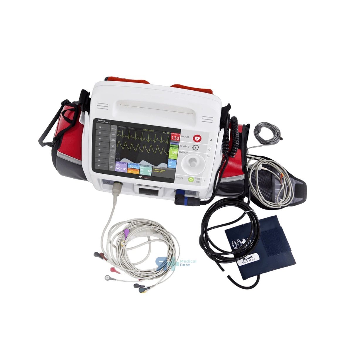 Monitor Desfibrilador Rescue Life 9 con Impresora, ECG 12 Canales y Temperatura - RH Medical Care