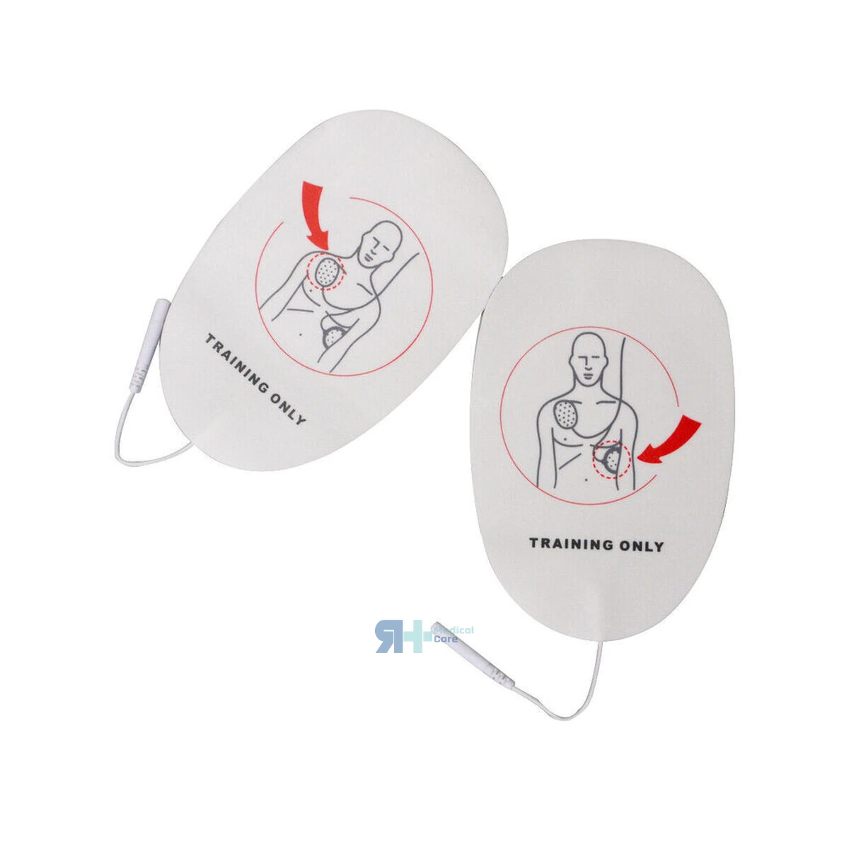 Par de Electrodos Trainer para Desfibrilador Adulto - 120C+ - RH Medical Care