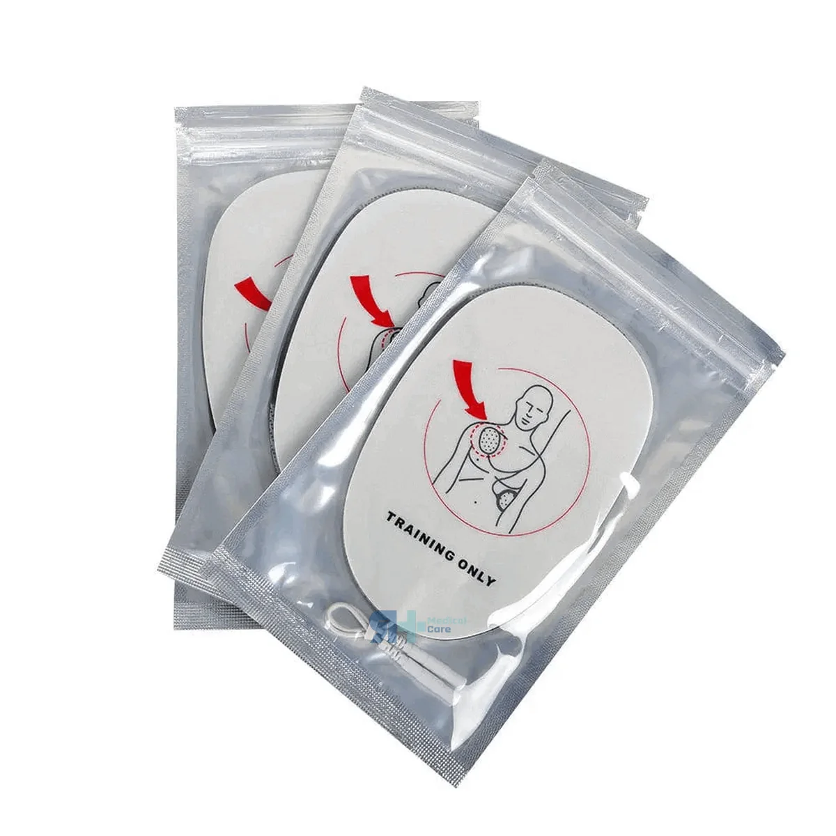 Par de Electrodos Trainer para Desfibrilador Adulto - 120C+, material sanitario