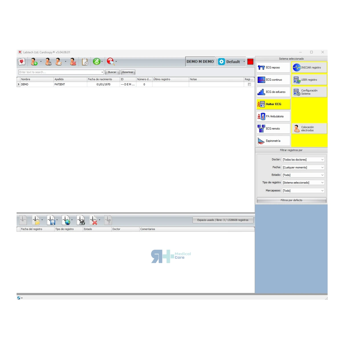 USB con Software para Holter de ECG, material sanitario
