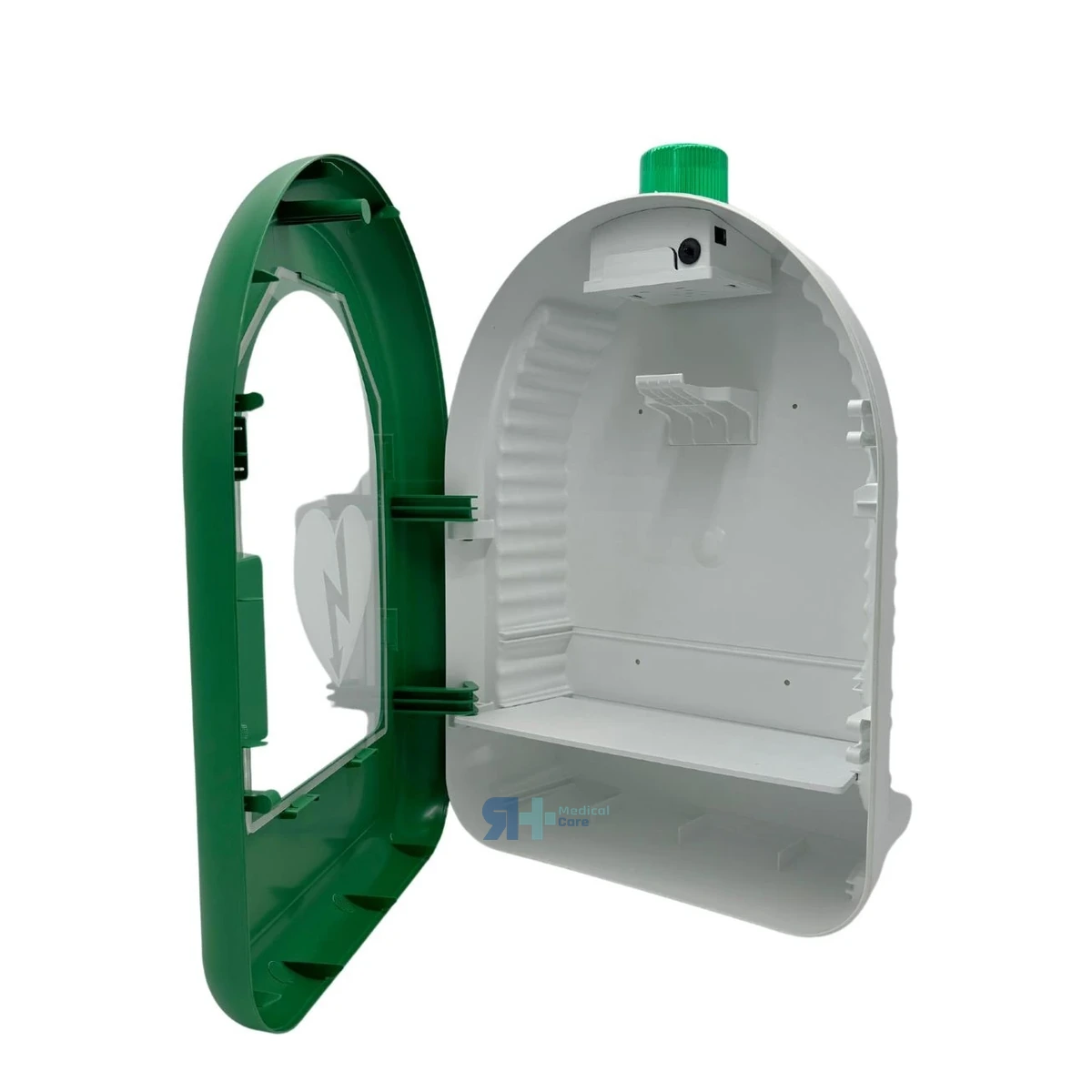 Vitrina Advanced Verde para Desfibrilador con Alarma - RH Medical Care