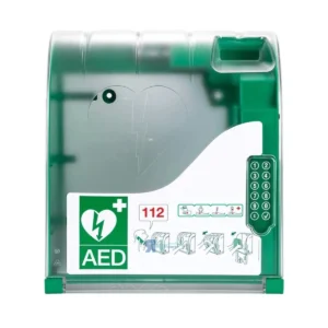 Vitrina AIVIA 210 para Desfibrilador con Alarma y Código de Apertura