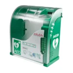 Vitrina AIVIA 220 para Desfibrilador con Alarma, Teléfono y Código