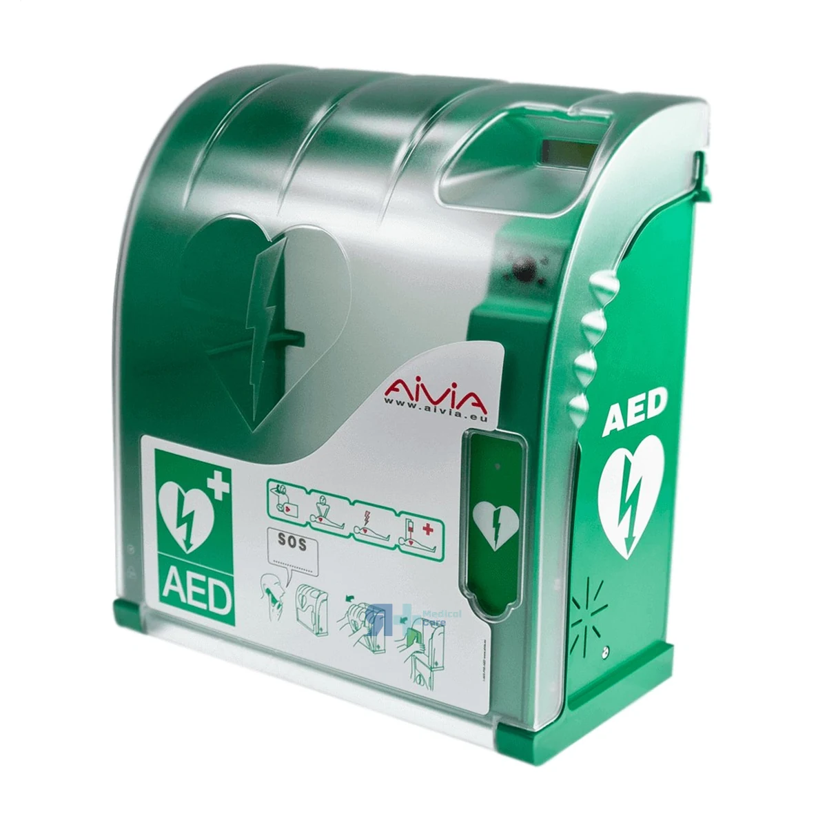 Vitrina AIVIA 300 para Desfibrilador con Alarma, Red y Telecontrol