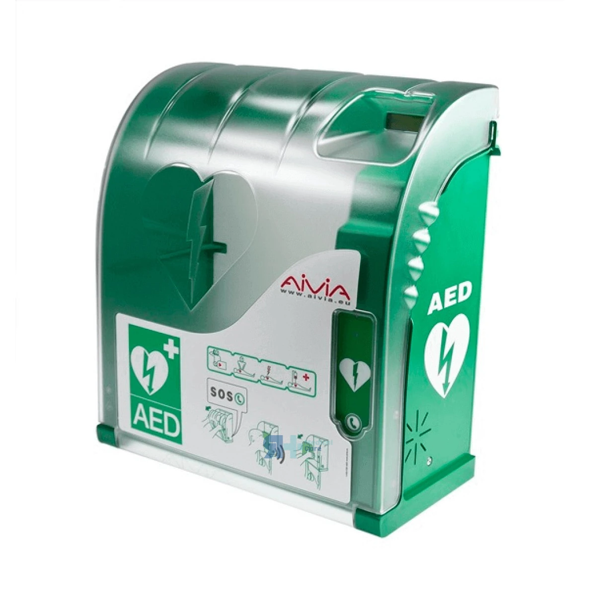 Vitrina AIVIA 320 para Desfibrilador con Alarma, Teléfono, Red y Telecontrol
