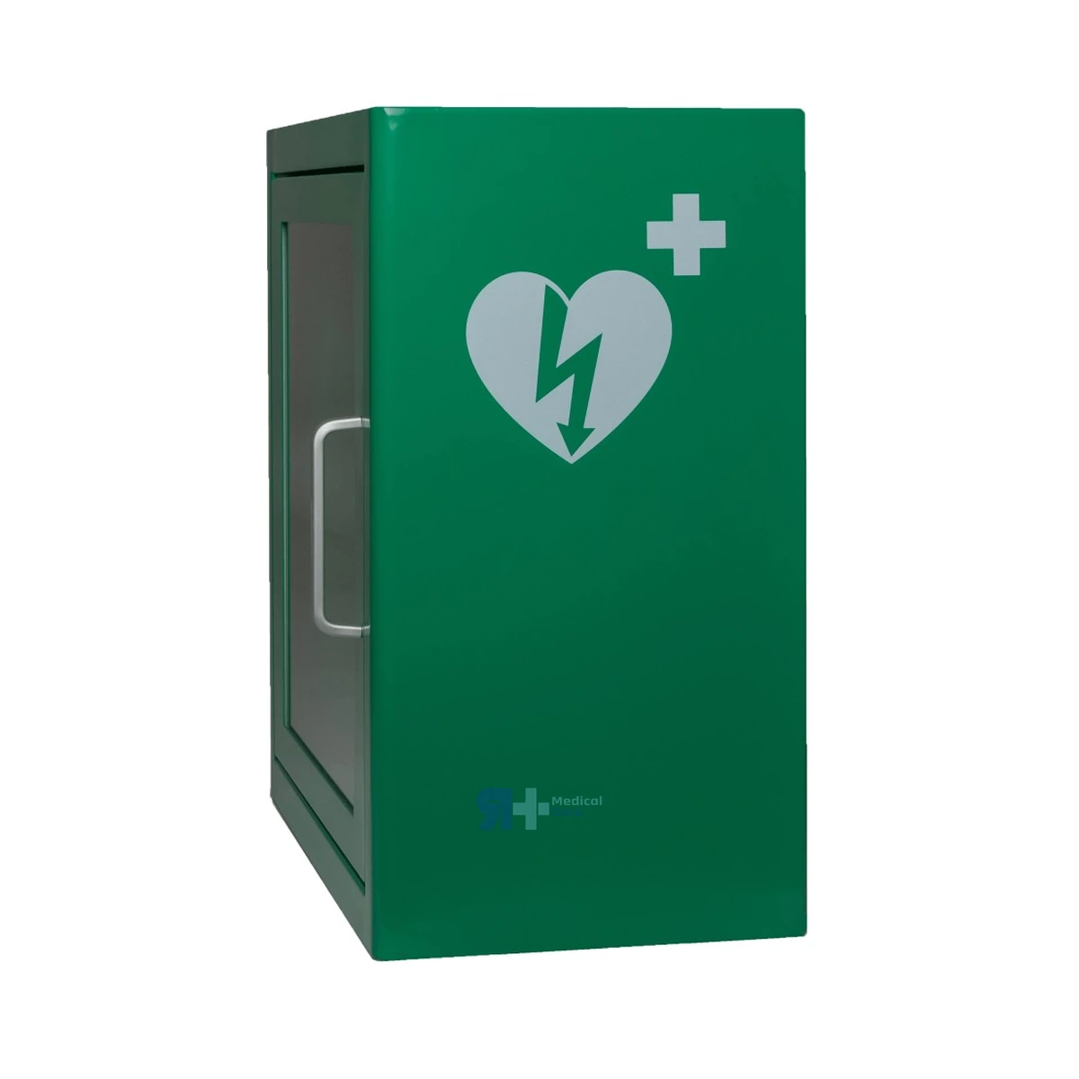 Vitrina Metálica Verde ARKY para Desfibrilador (Alarma Aparte), material sanitario