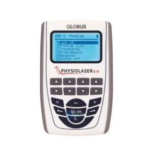 Láser terapéutico Globus Physiolaser 2.0, potencia clínica real en formato compacto de 404 g