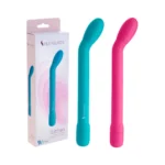 Vibrador Lithea con punta curva y ovalada para masaje perineal y suelo pélvico