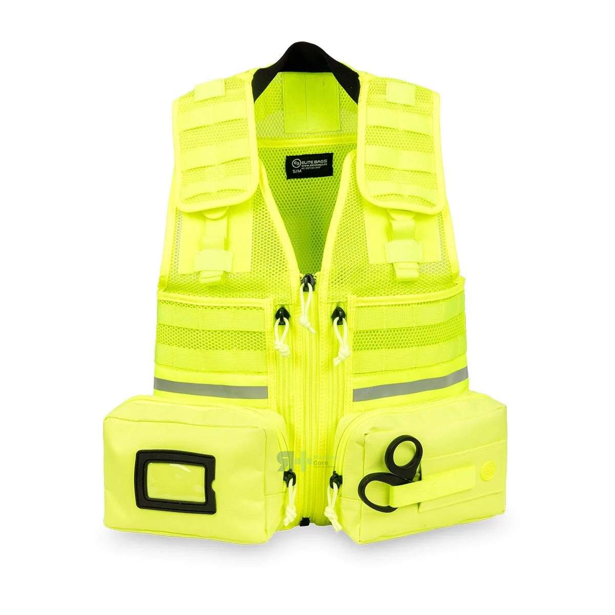 Chaleco técnico de emergencias sanitarias E-VEST Elite Bags con elementos reflectantes