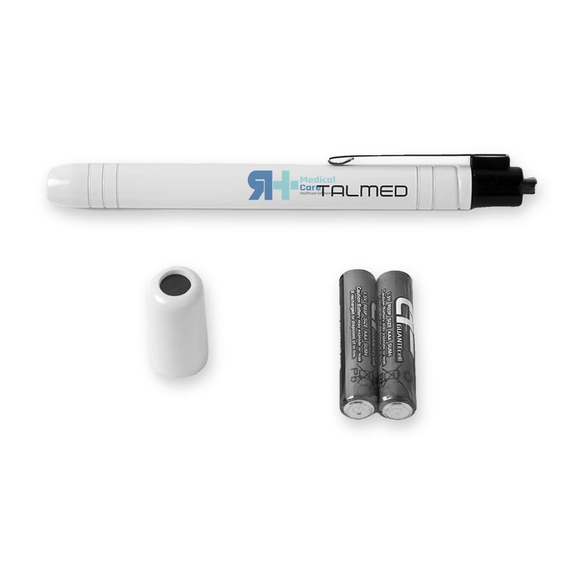 Vista adicional de la linterna de diagnóstico clásica LED Talmed de aluminio