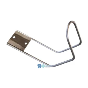 Soporte para aro salvavidas de acero inoxidable con placa de fijación a pared